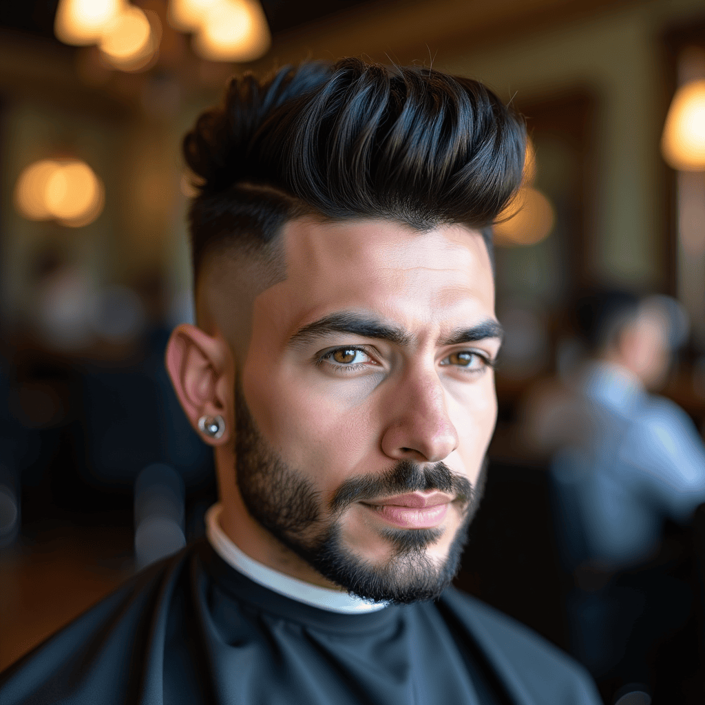 Thick Hair Faux Hawk With Scissor-Cut Sides