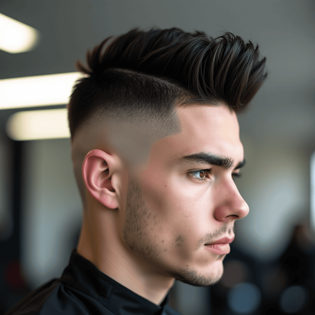 Skin-Fade Faux Hawk