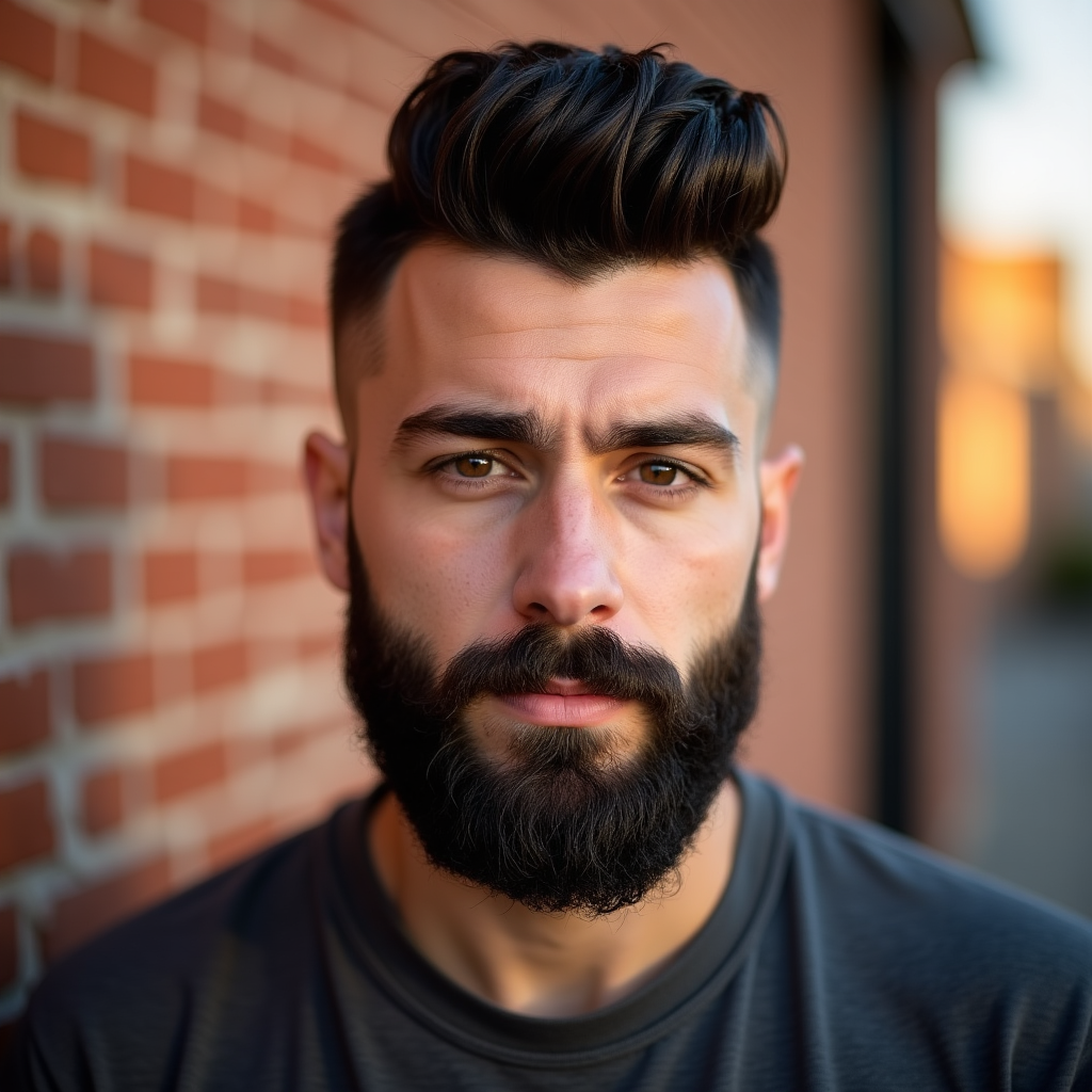 High and Tight with Full Beard