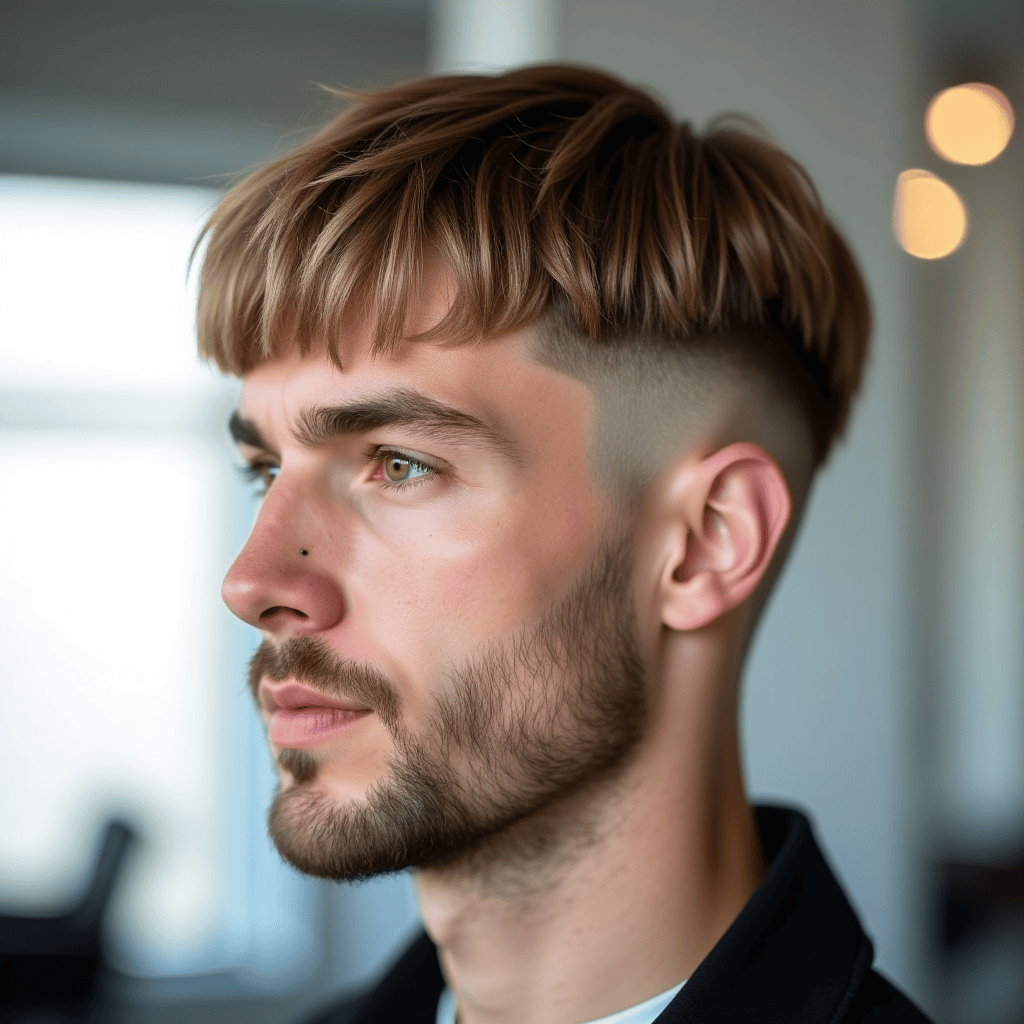 Short Clean Bowl Cut