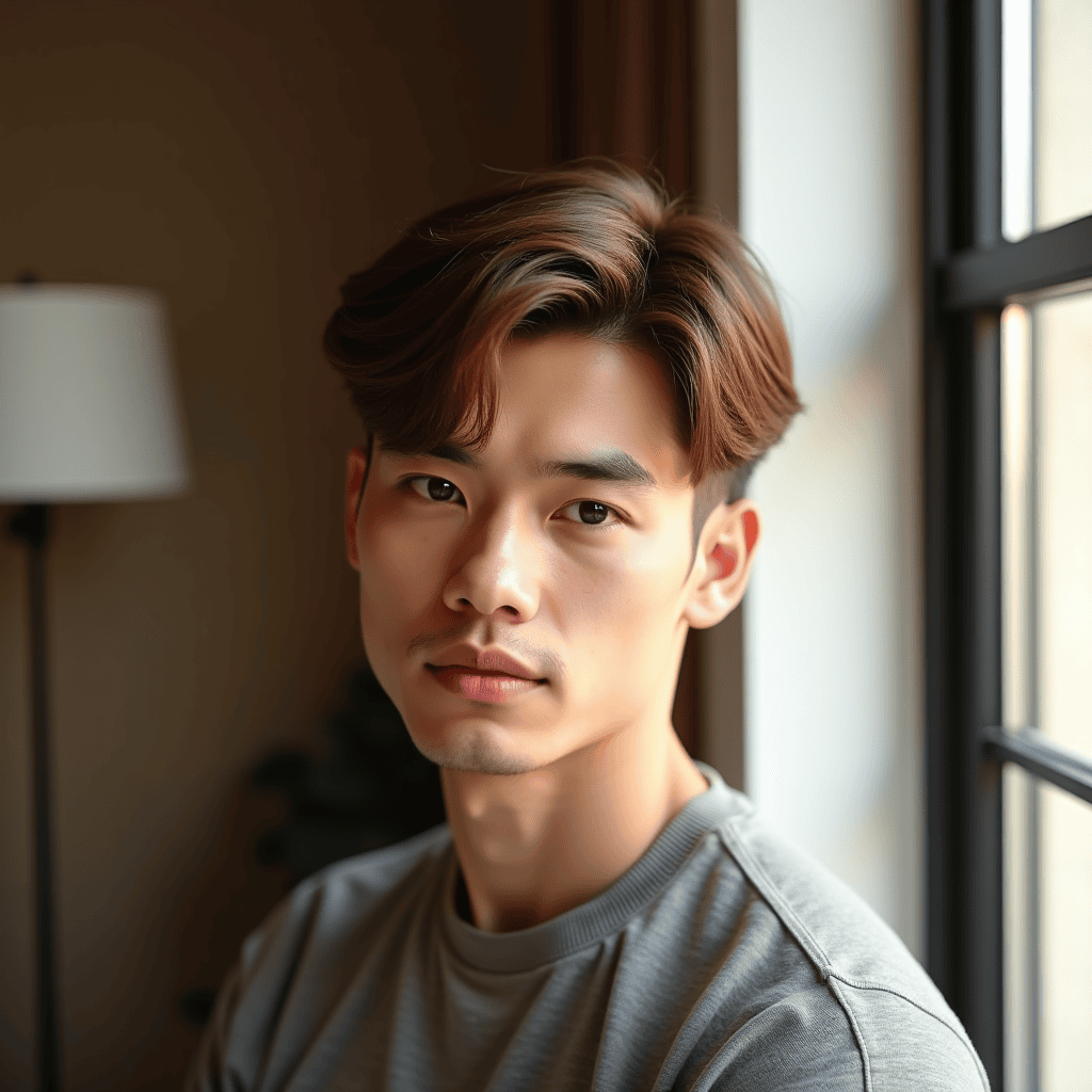 Side-Swept Bowl Cut