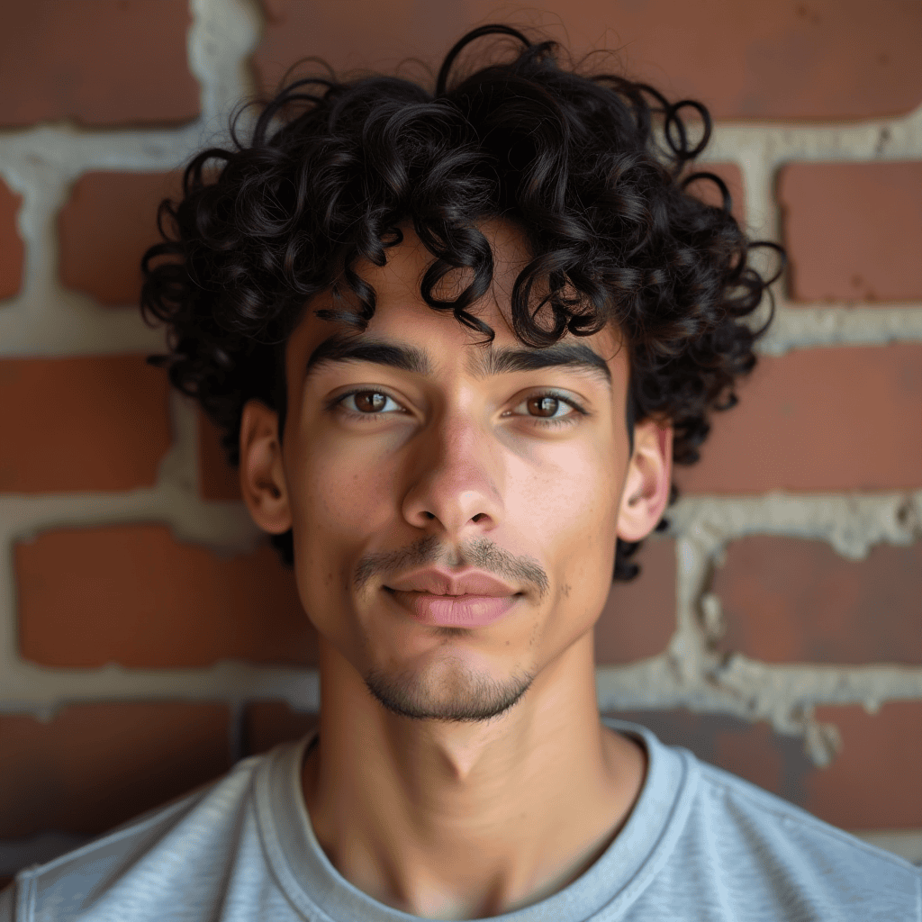 Curly Bowl Cut