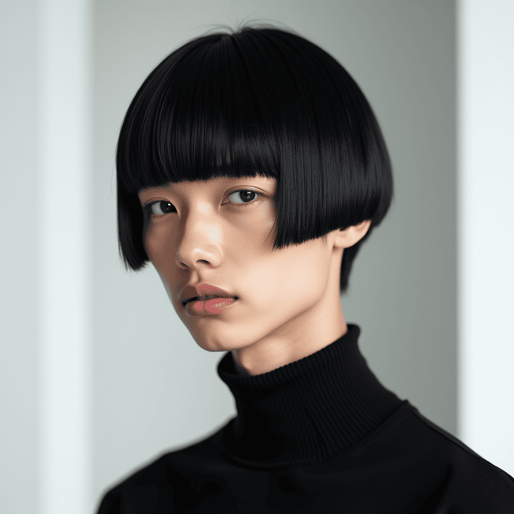 Blunt Graphic Bowl Cut
