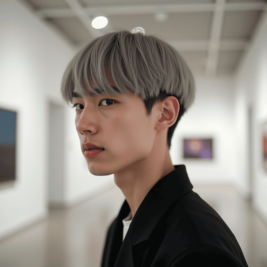 Bowl Cut With Contrasting Color