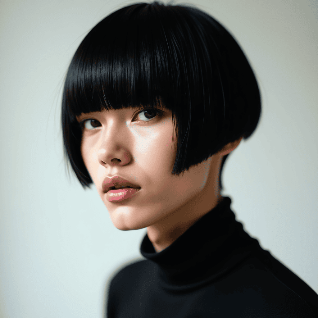 Asymmetrical Bowl Cut