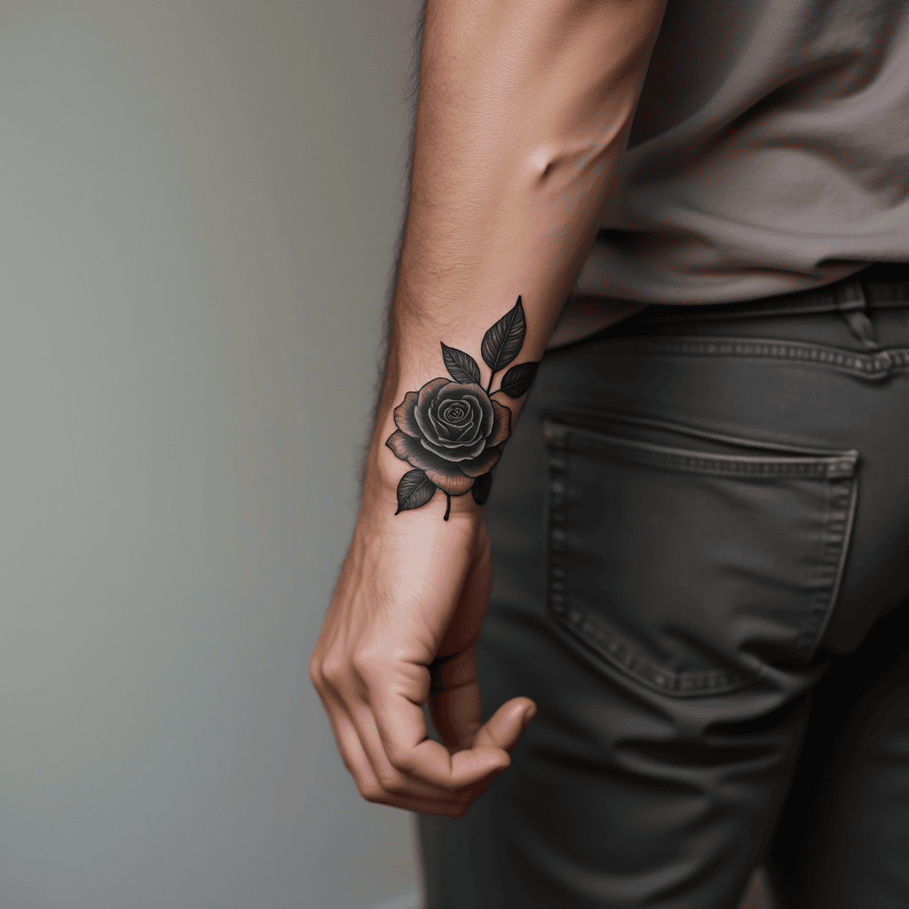 Small Black Rose Cover-Up