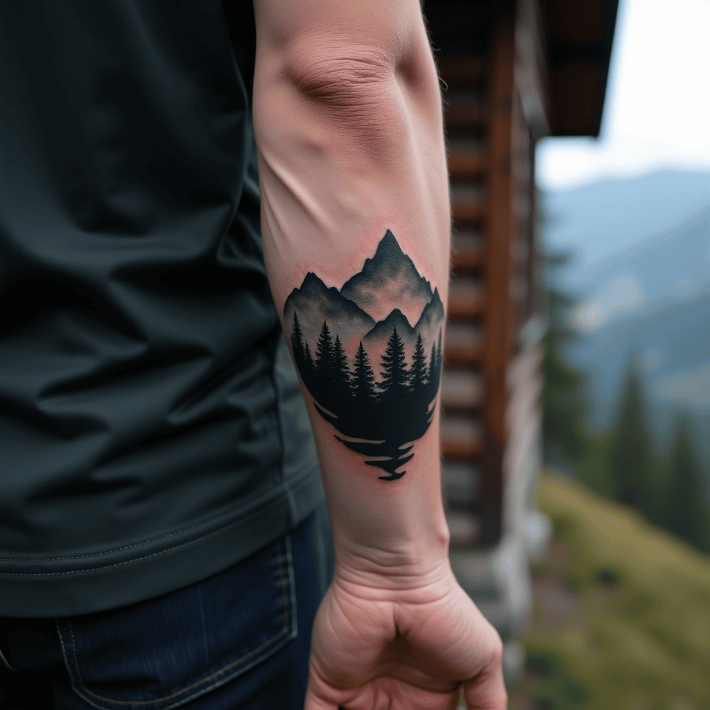 Mountain Silhouette Cover-Up