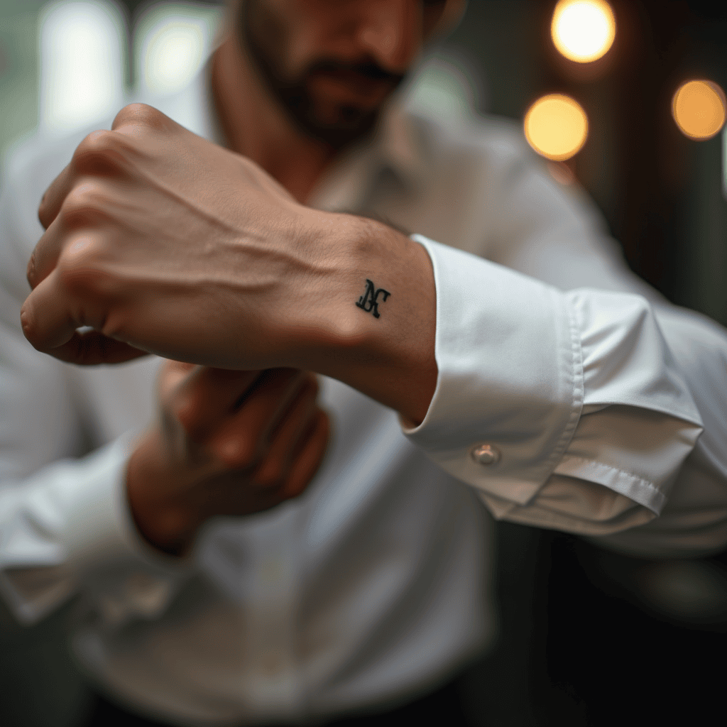 Tiny Initial Tattoo