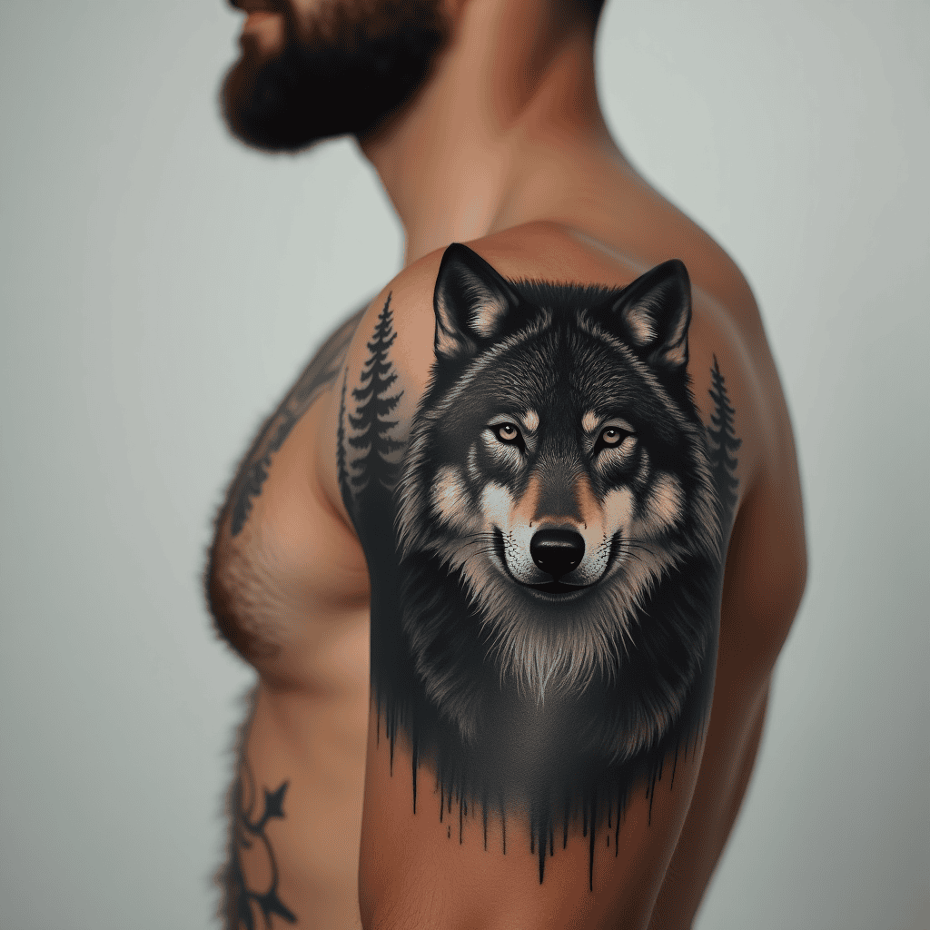 Wolf Portrait Cover-Up