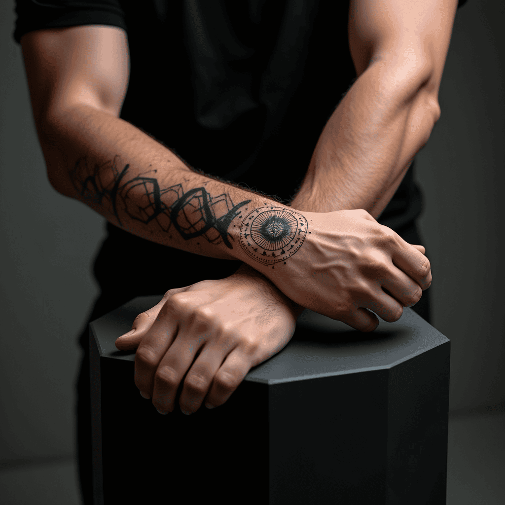 Sacred Geometry Forearm Pattern