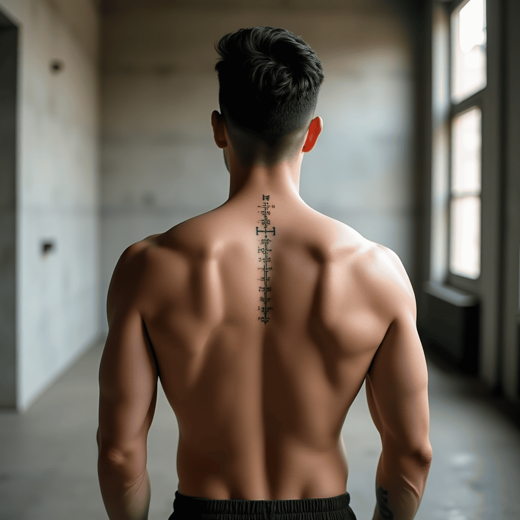 Vertical Coordinate Tattoo