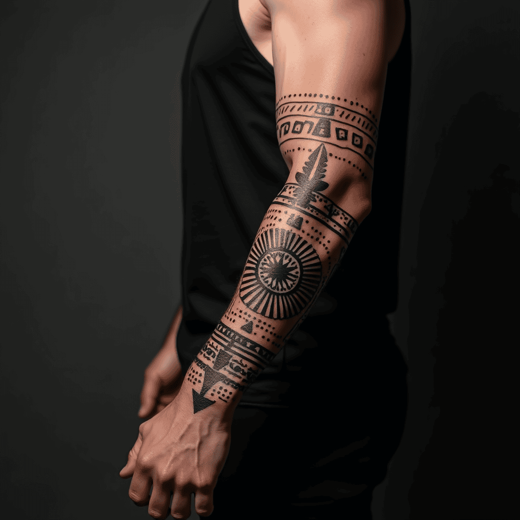 Full Geometric Forearm Sleeve