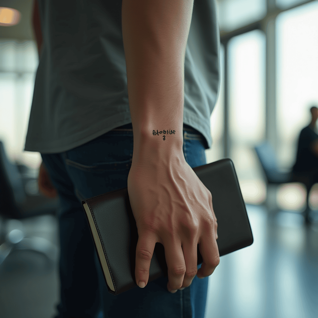 Coordinate Numbers Tattoo