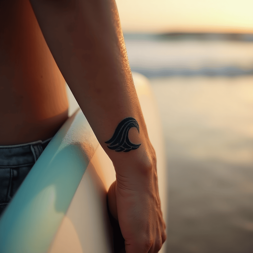 Small Wave Tattoo