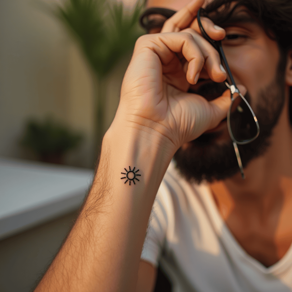 Tiny Sun Tattoo