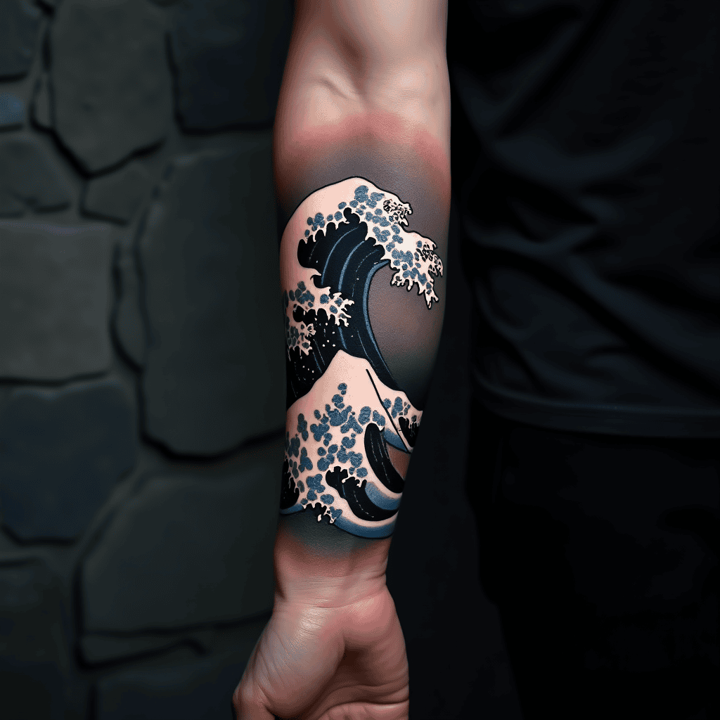 Japanese Wave Tattoo