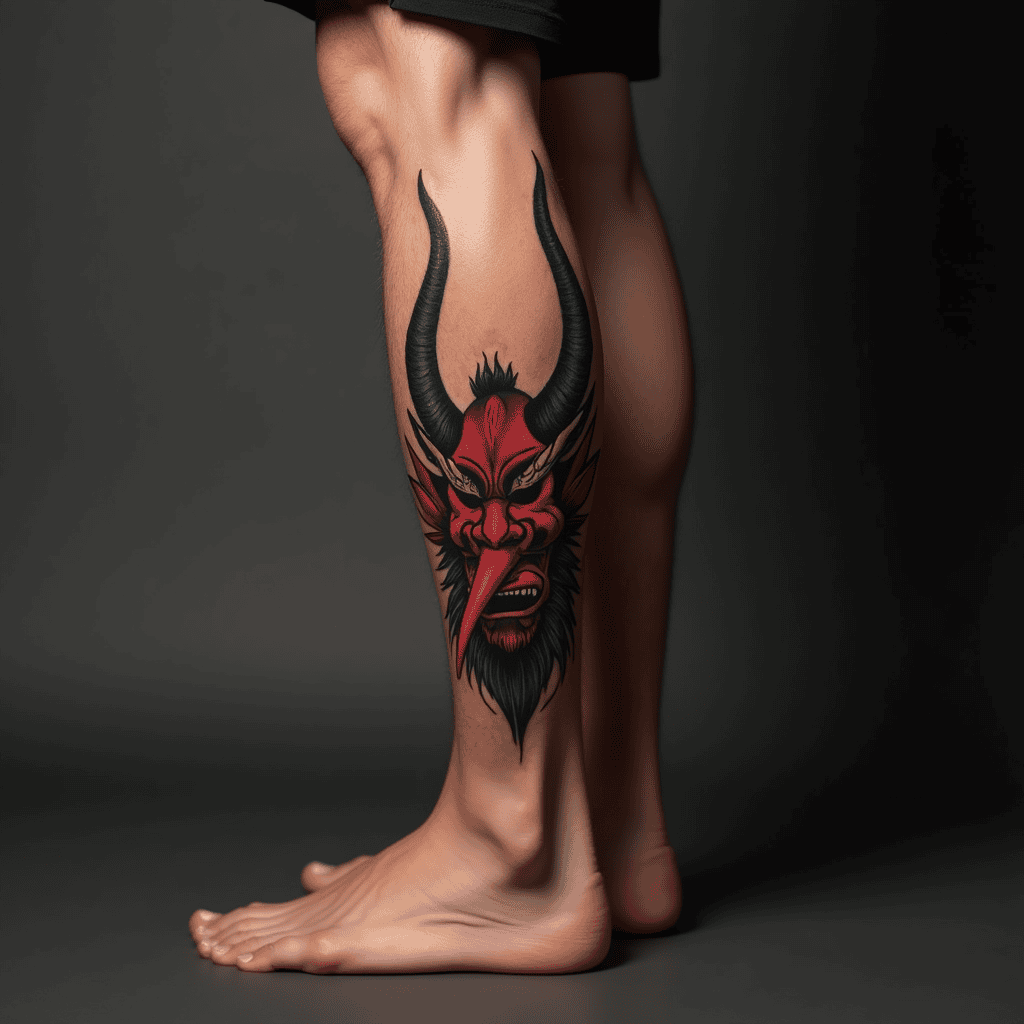 Tengu Mask Tattoo