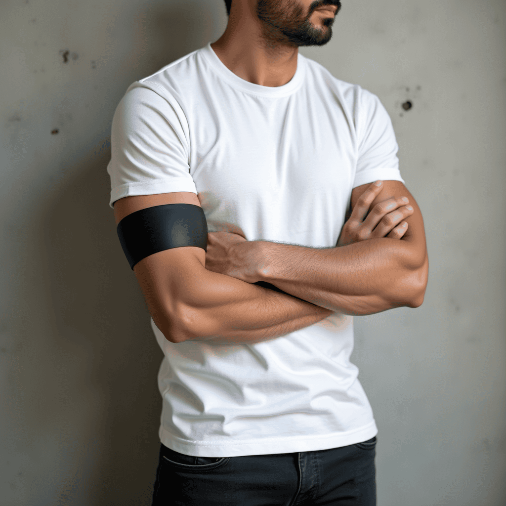 Solid Black Armband Tattoo