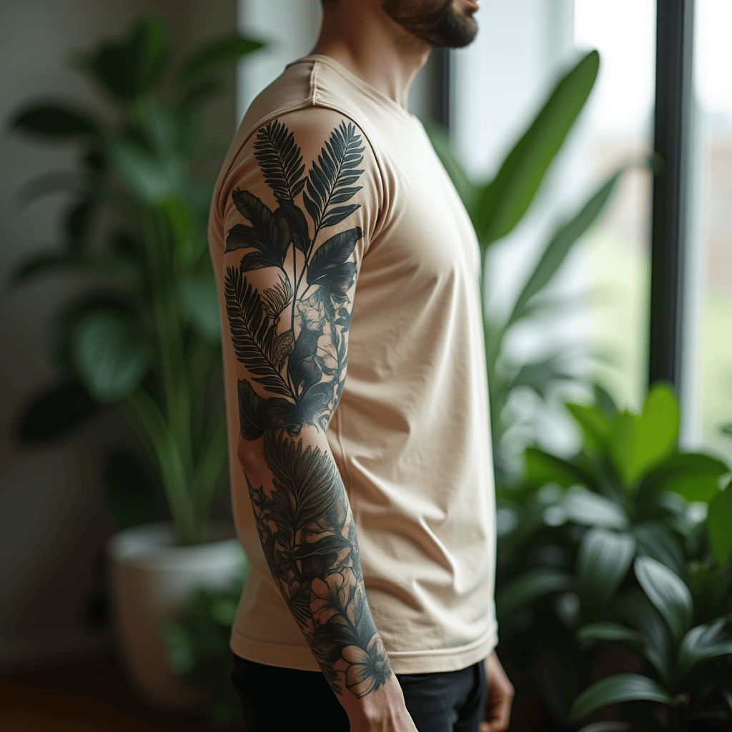 Botanical Blackwork Sleeve