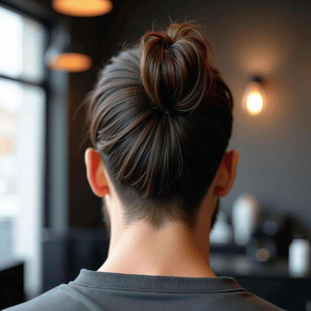 Classic Mid-Height Man Bun