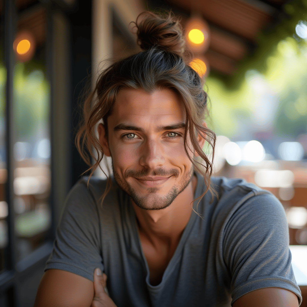 Loose Nape Bun With Face-Framing Strands