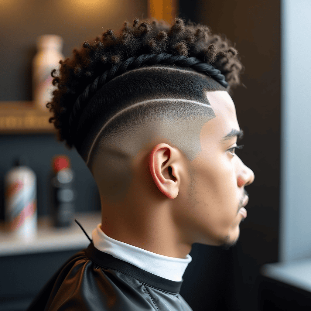 Temple-Taper Two-Strand Twists