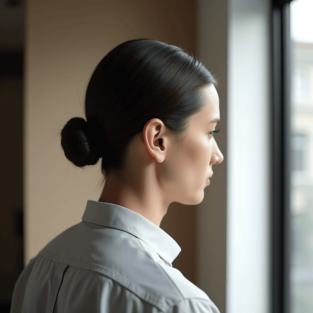 Polished Low Bun With Tucked Sides