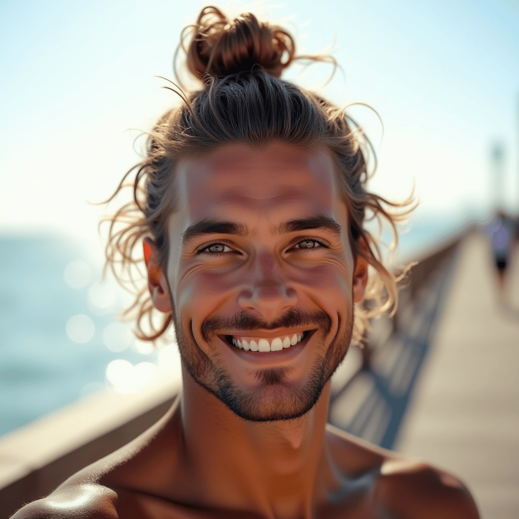 Beachy Loose Man Bun