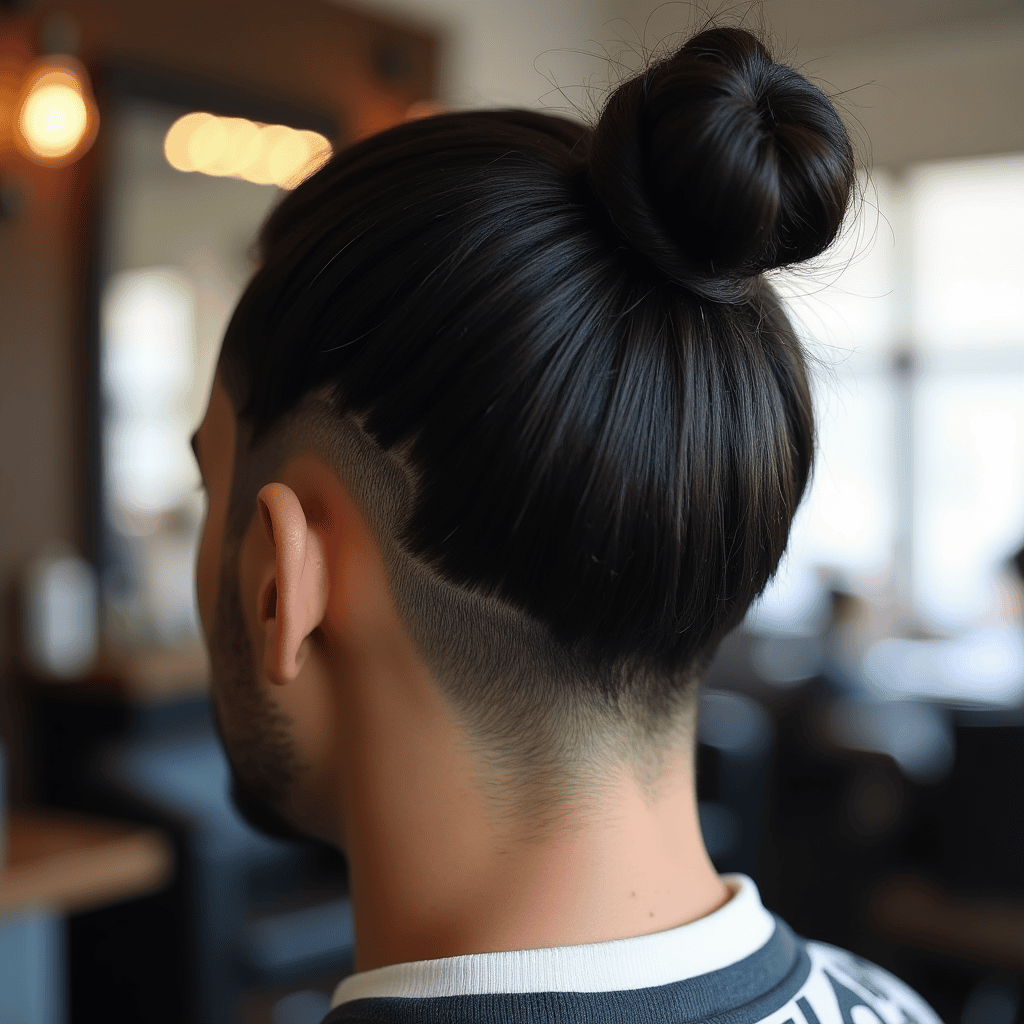 Classic Undercut Man Bun