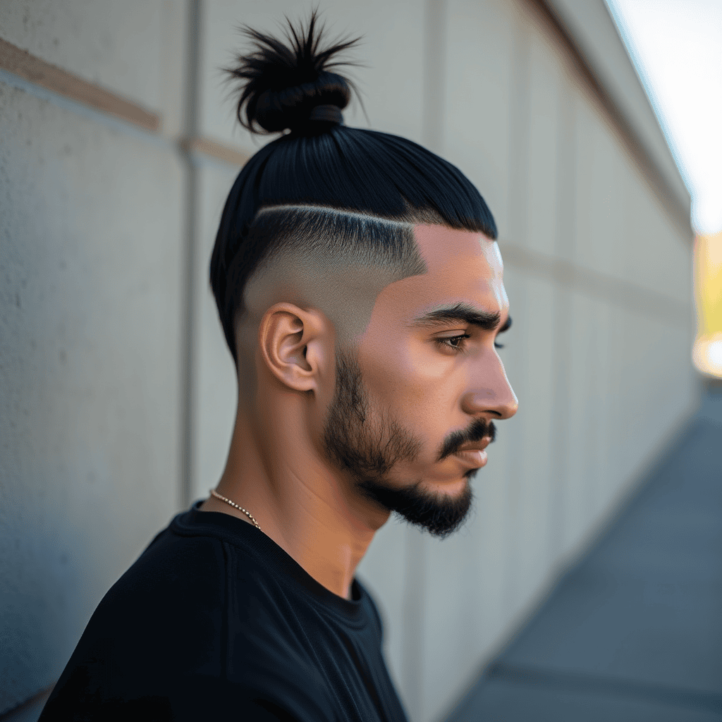 High Fade Top Knot