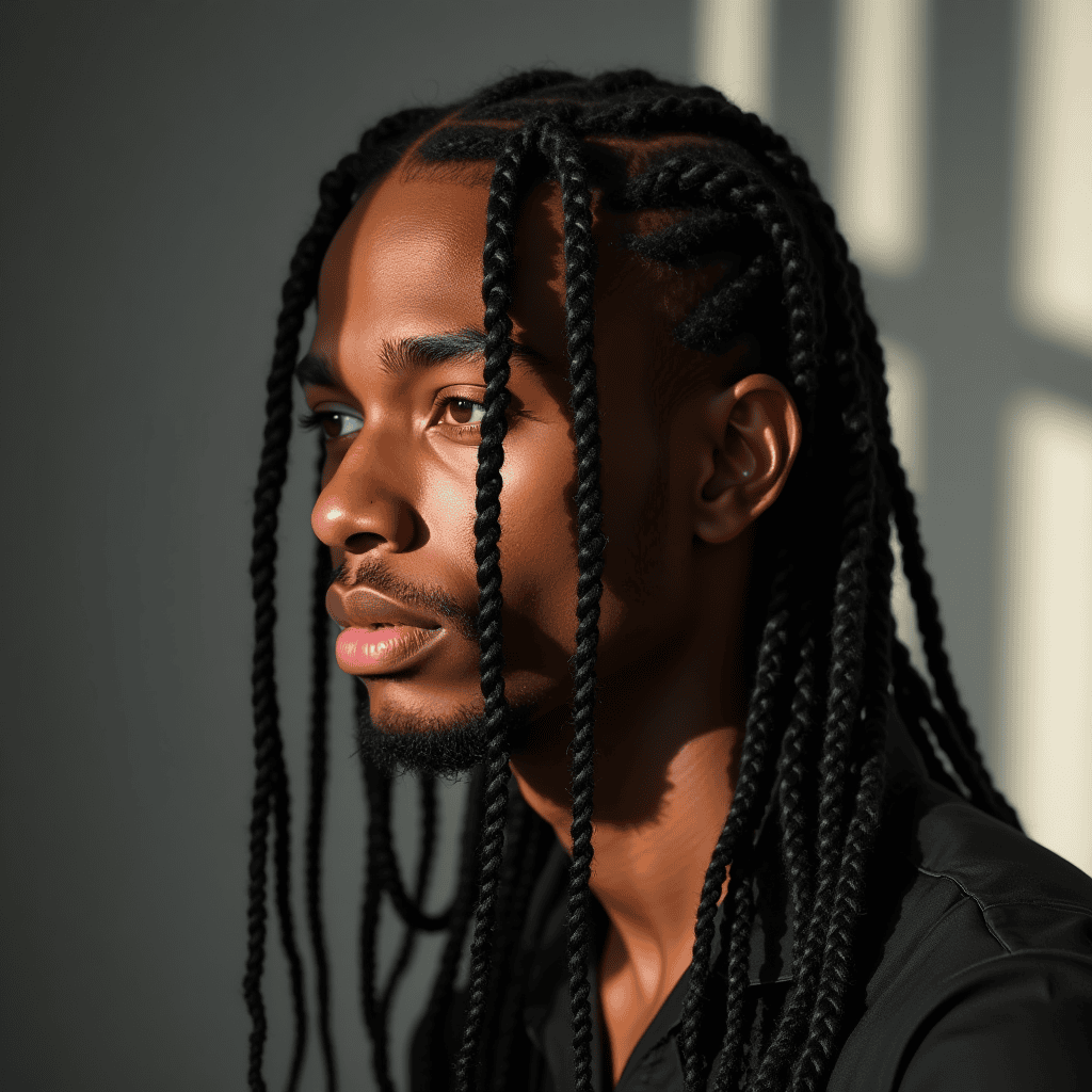 Shoulder-Length Two-Strand Twists