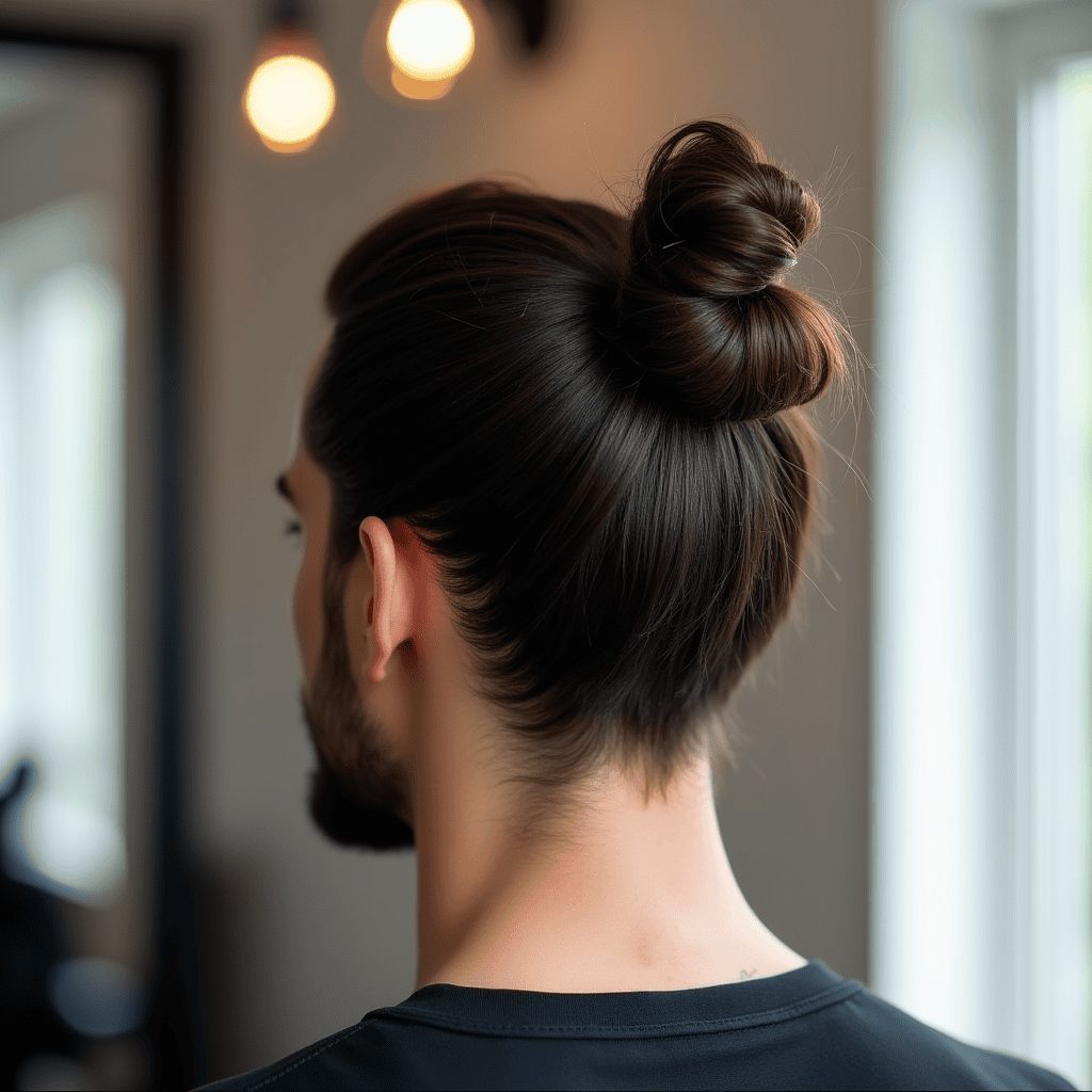 Low Fade Man Bun