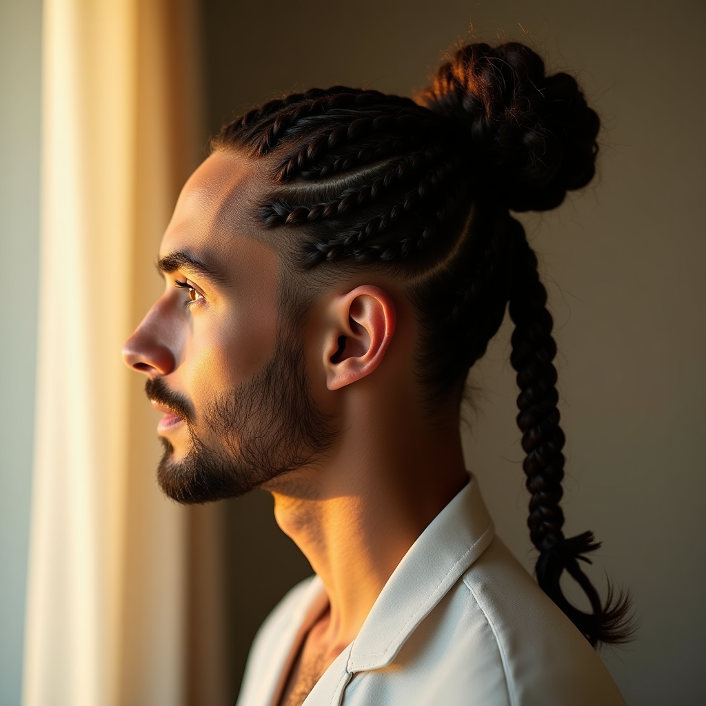Two-Strand Twist Man Bun