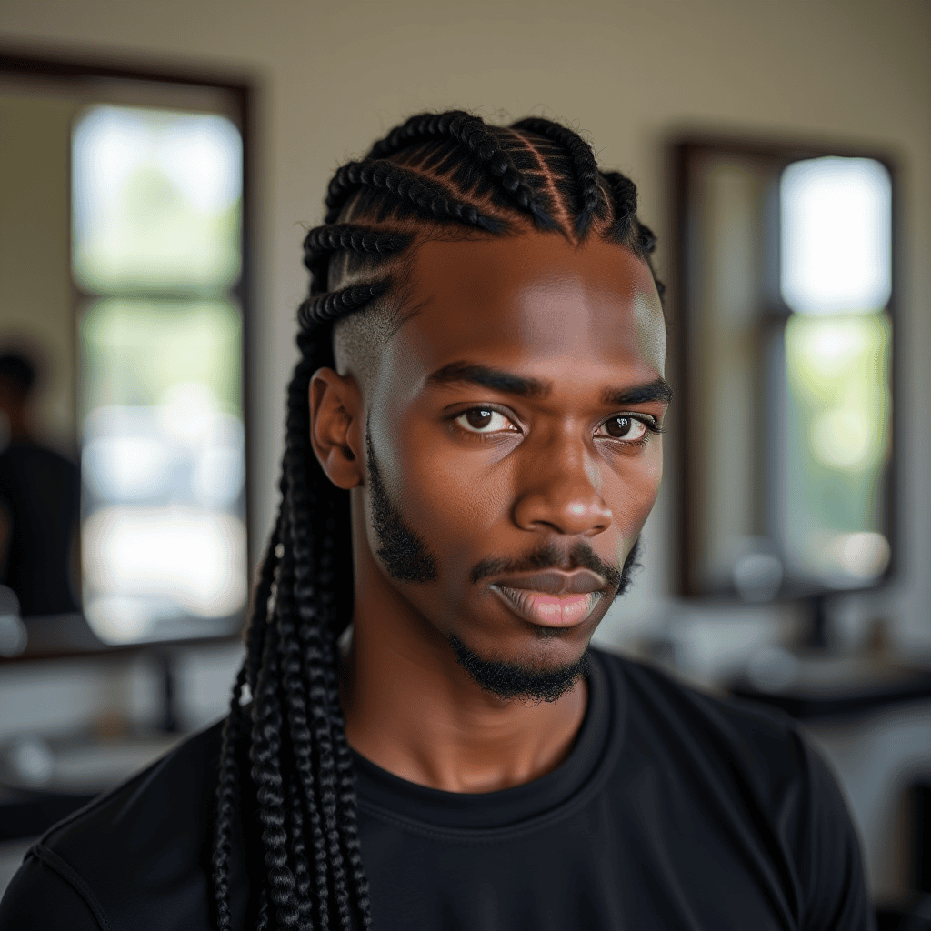 Classic Straight-Back Cornrows