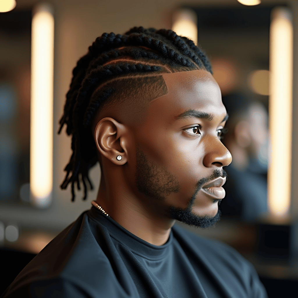 Cornrows With a Low Fade