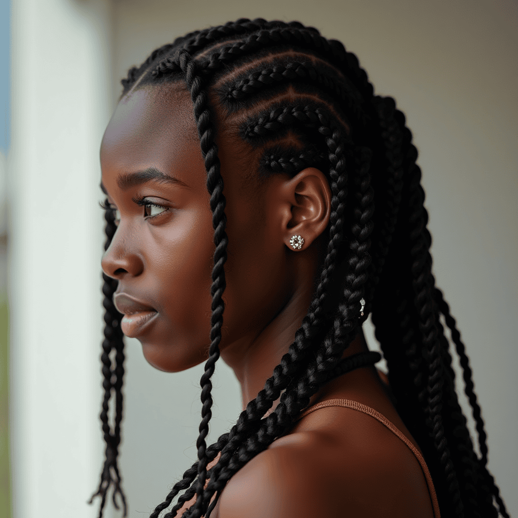Cornrows With Box Braids