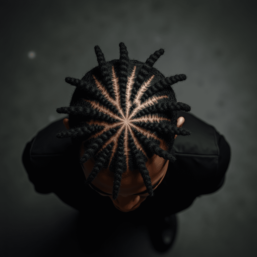 Spider Pattern Cornrows
