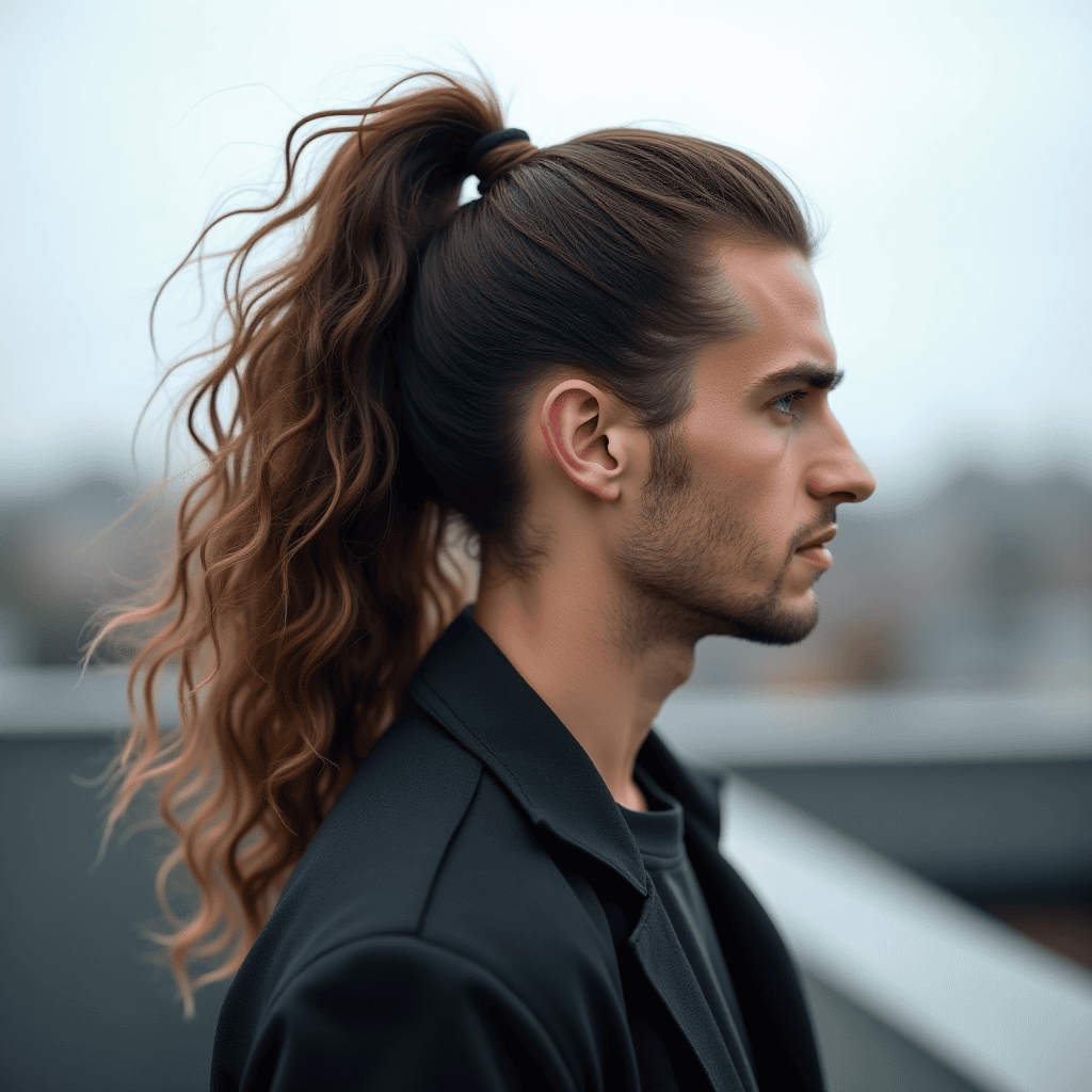Textured High Ponytail