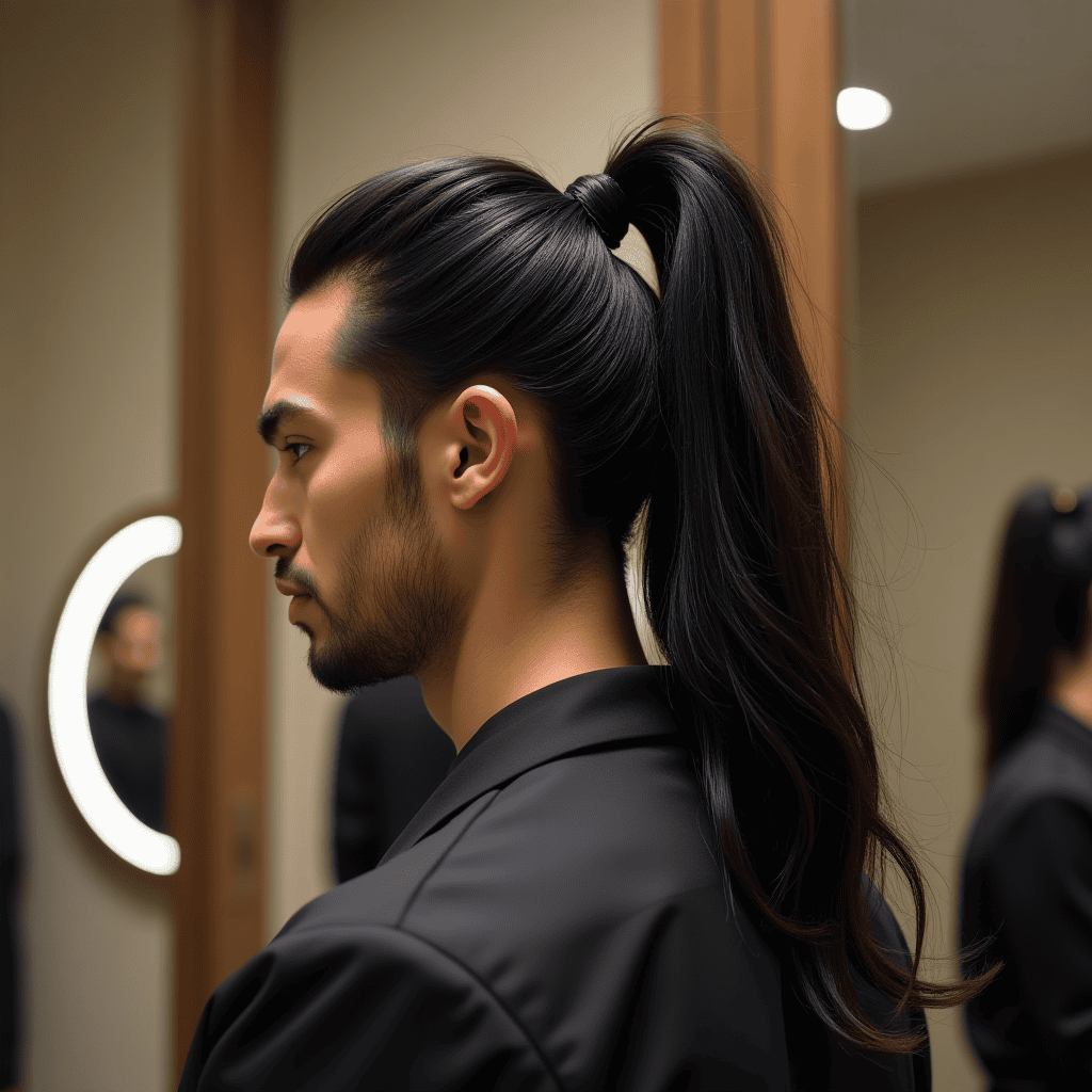 Voluminous Crown Ponytail