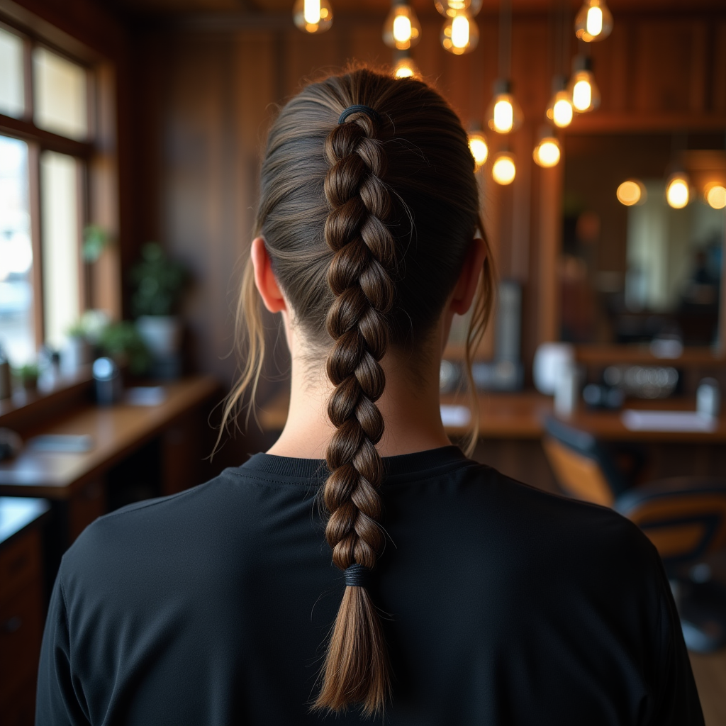 Single-Braid Ponytail