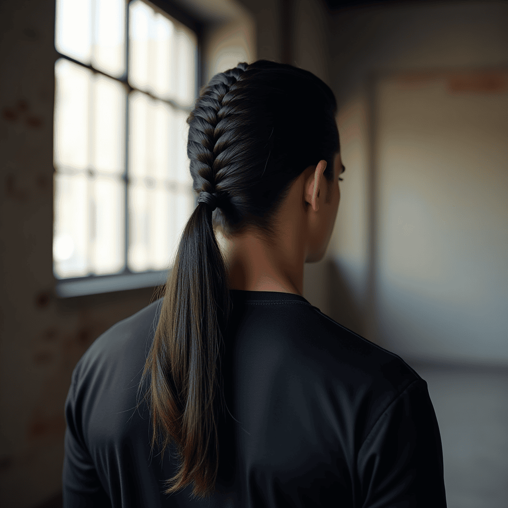 Braided Top Into Ponytail