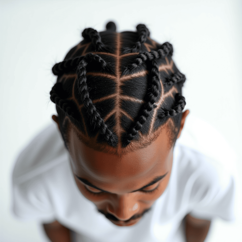 Triangle-Part Box Braids