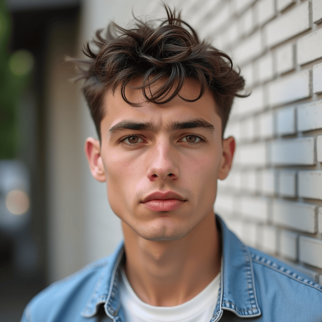 Temple Fade With Short Natural Texture