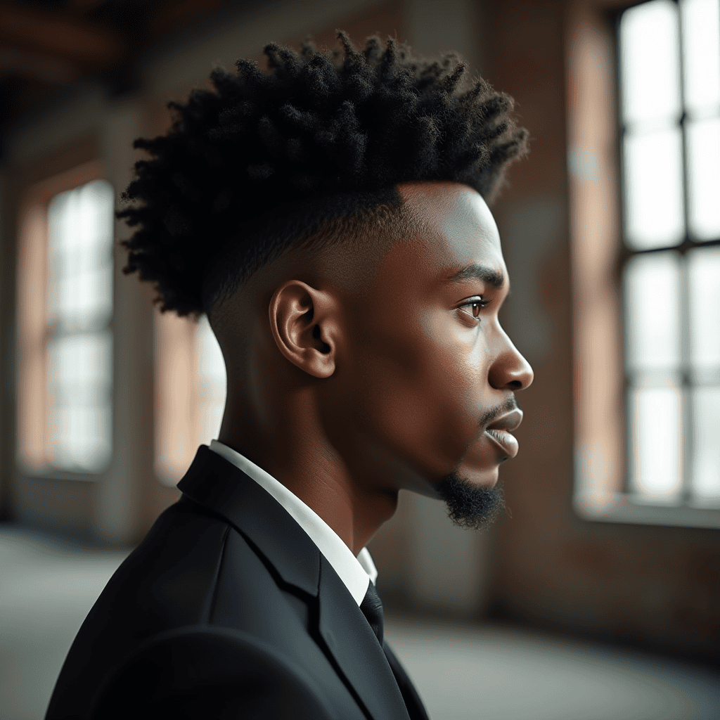Afro Burst Fade