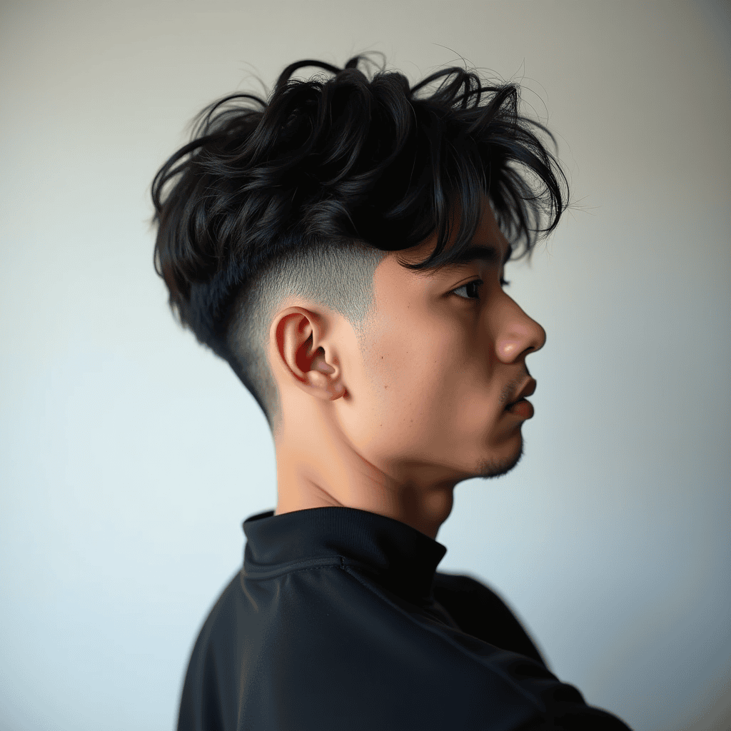 Modern Mullet Burst Fade