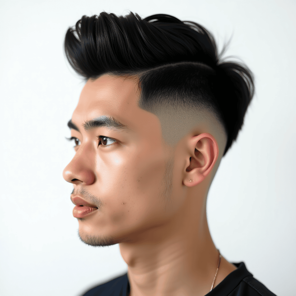 Textured Crop Burst Fade