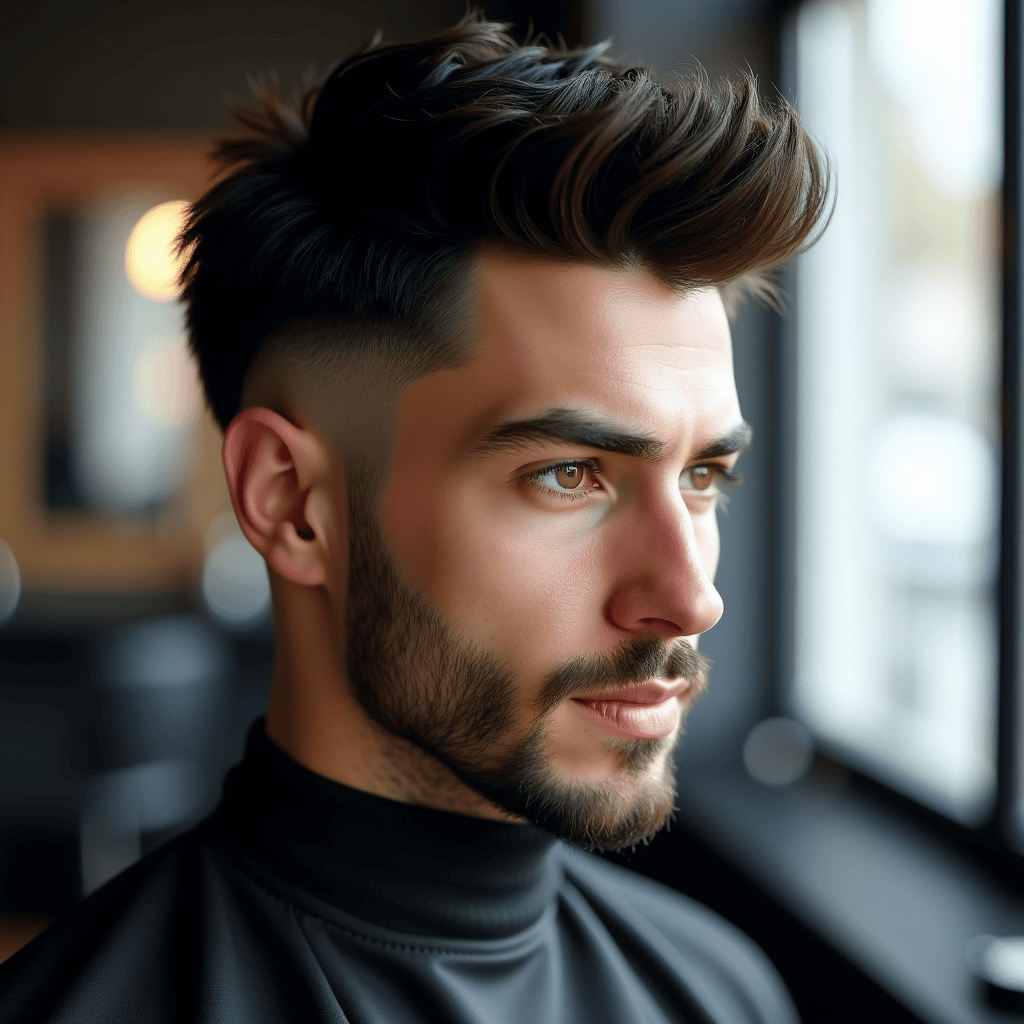 Textured Crop Drop Fade