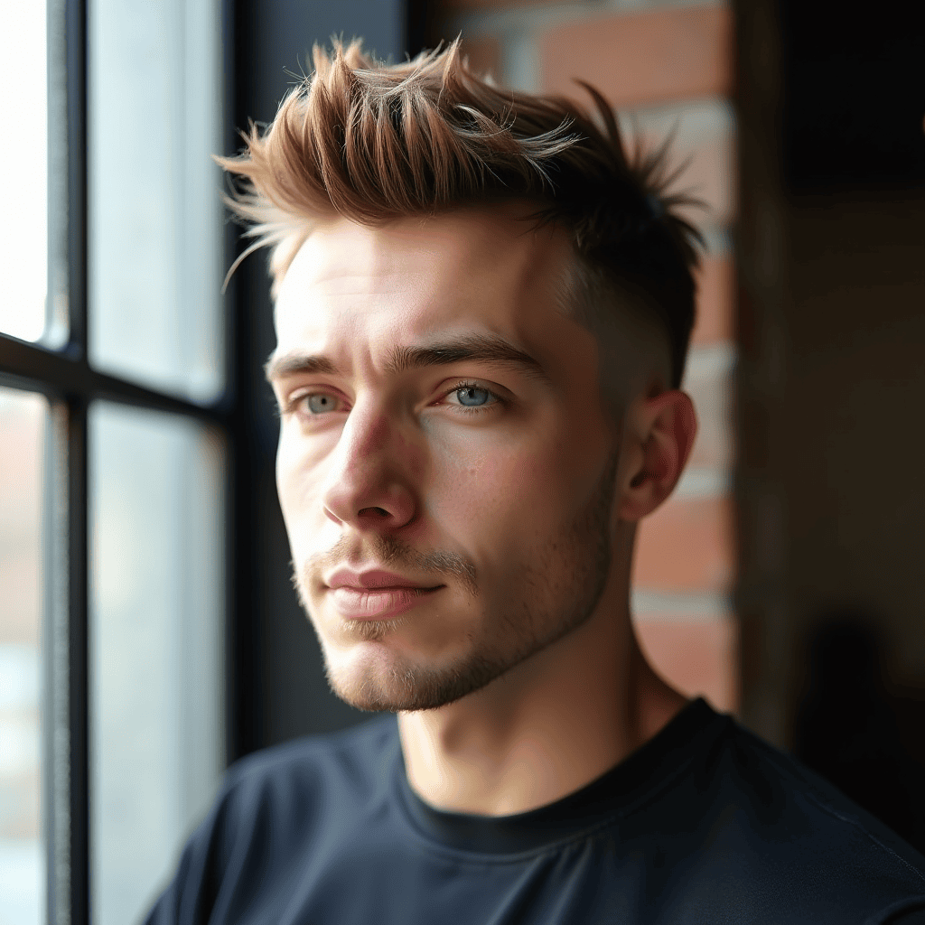 Short Spiky Drop Fade