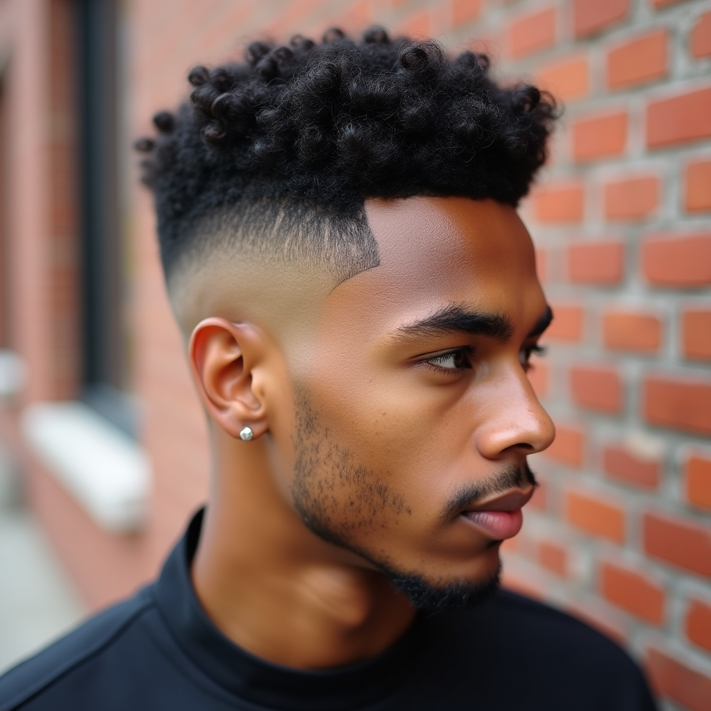 High Skin Fade With Short Top
