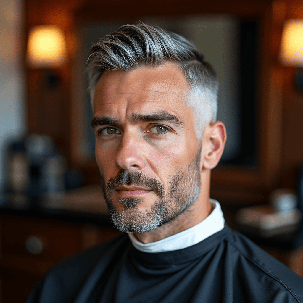 Skin Fade With Classic Crew Cut